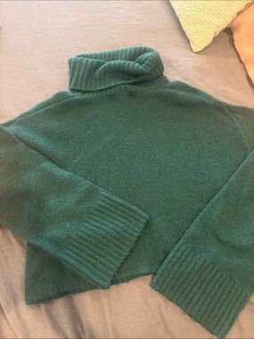 Z Supply Forest Green Turtleneck Sweater